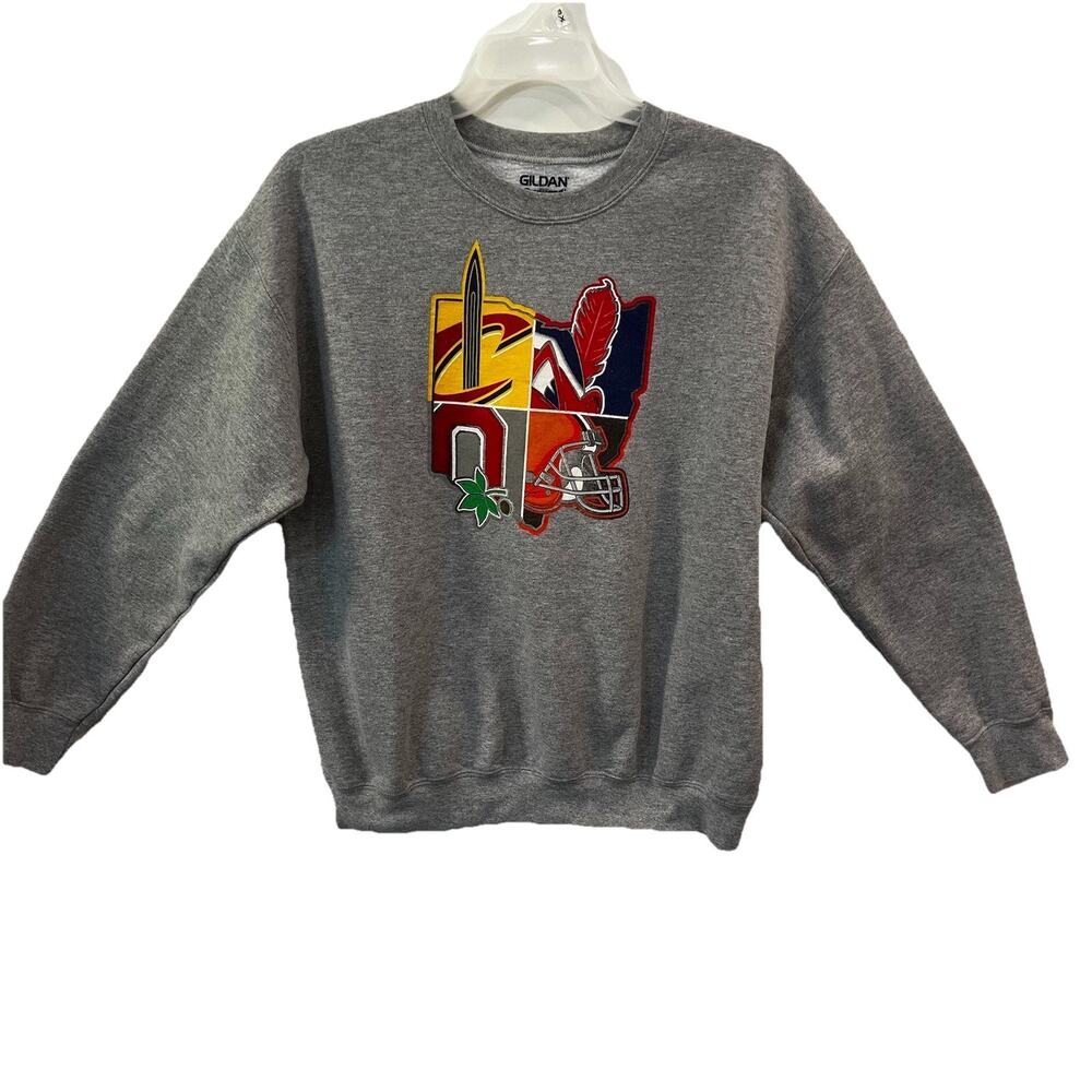 Cleveland Indians Sweatshirt Crewneck Guardians Ohio Browns‎ Cavs Osu Large
